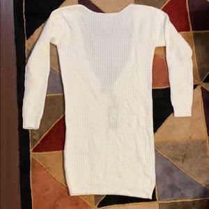 Low back sweater dress